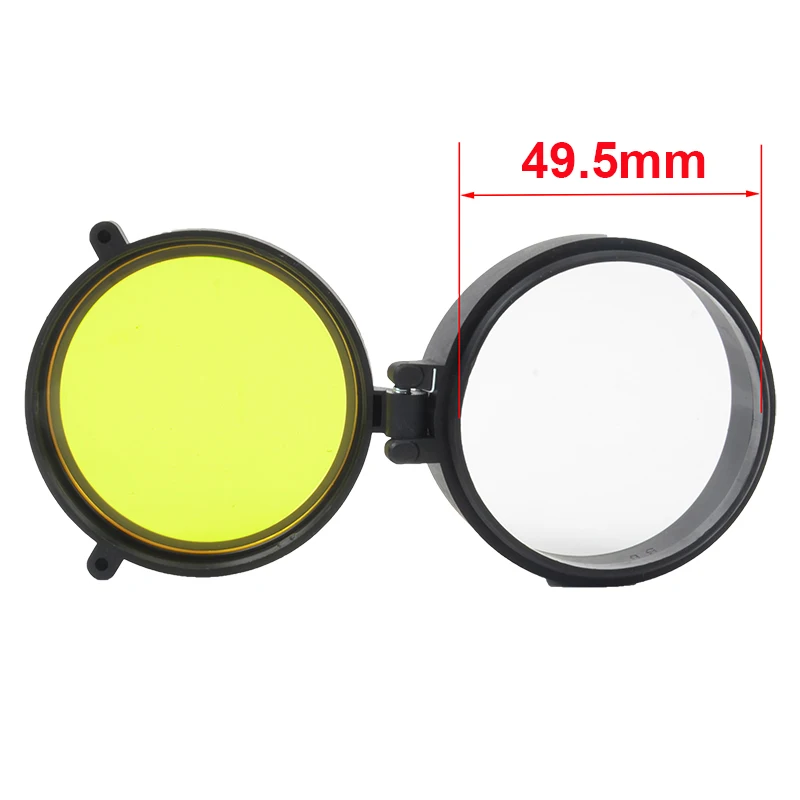 48mm Флип-открытый прицел для винтовки быстрый флип пружинный открытый охотничий Прозрачный чехол для объектива Пылезащитный колпак для глаз - Цвет: 48mm