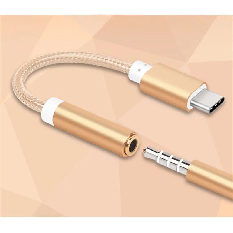 Usb type C до 3 5 мм кабель для наушников USB штекер AUX аудио разъем адаптер конвертер Xiaomi