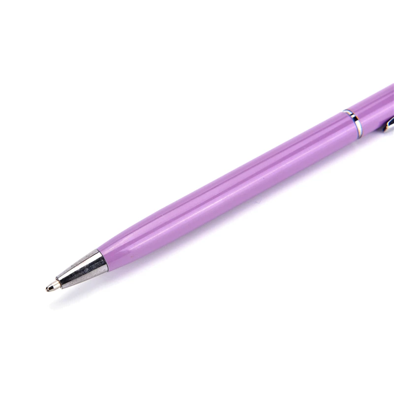 New High Quality 2 in 1 Mini Metal Capacitive Touch Pen Stylus Screen For Phone Tablet Laptop Built-in Ballpoint Pen