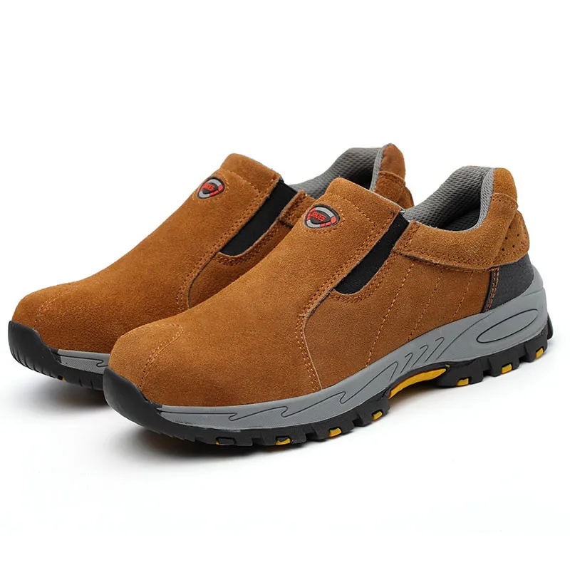 Autumn Safety Work Shoes for Men Steel To Cap Crashproof Boots Seed Mesh Lining Breathable Puncture Proof Inside Sole Sneakers | Обувь