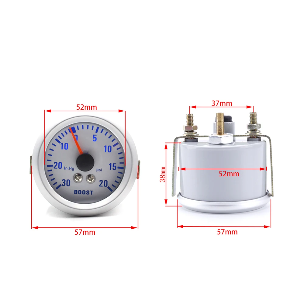 CNSPEED 52 мм турбо Boost Gauge Psi (0 ~ 20) автомобильное давление измерительное устройство