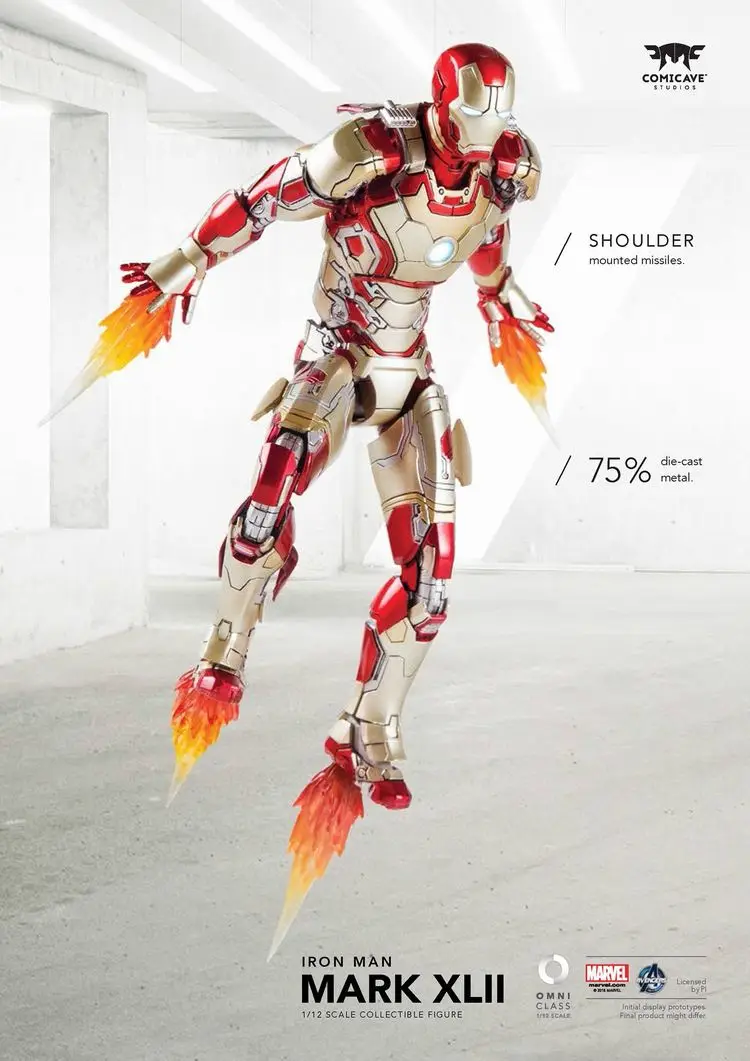 Коллекционная фигурка из 1/12 сплава Ultron Ironman MK43 MK42 для поклонников, подарок на праздник