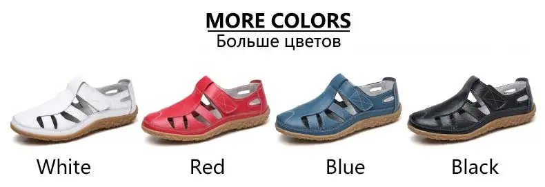 Женские босоножки на плоской подошве; коллекция года; кожаная однотонная обувь; женские босоножки; удобная женская обувь на плоской подошве; мягкие женские босоножки с перфорацией; большие размеры