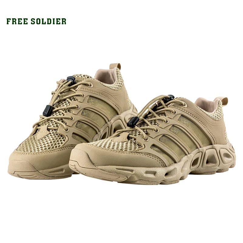 

FREE SOLDIER Outdoor Sports Camping Shoes for Men Tactical Hiking Upstream Shoes For Summer Breathable Waterproof Coating