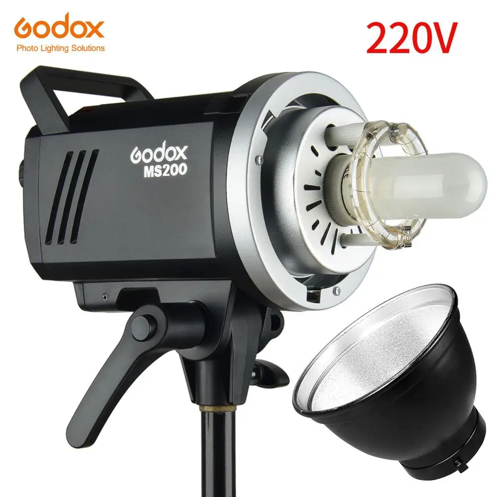 Godox MS200 200 Вт или MS300 300 Вт 2,4 г встроенный беспроводной приемник легкий компактный и прочный Bowens Mount Studio Flash - Цвет: MS200 220V
