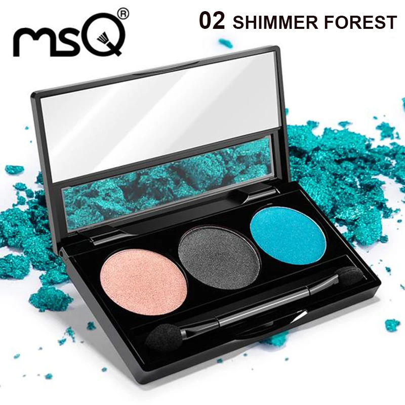 MSQ Professional 3 Colors Eyeshadow Cosmetics Palette Matte Makeup For Fashion Beauty | Красота и здоровье
