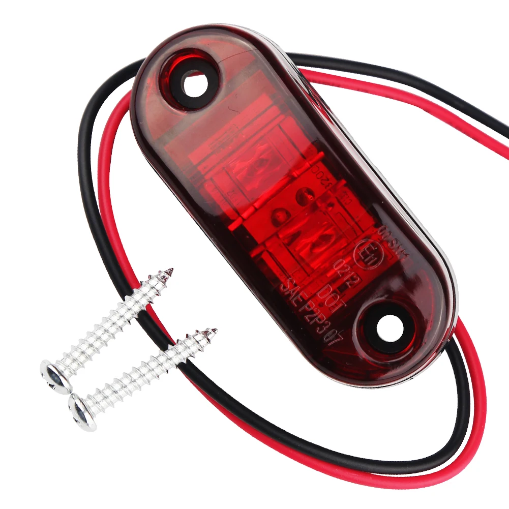 1 шт 12V 24V автомобиль грузовик светодиодные боковые габаритные фонари для прицепа