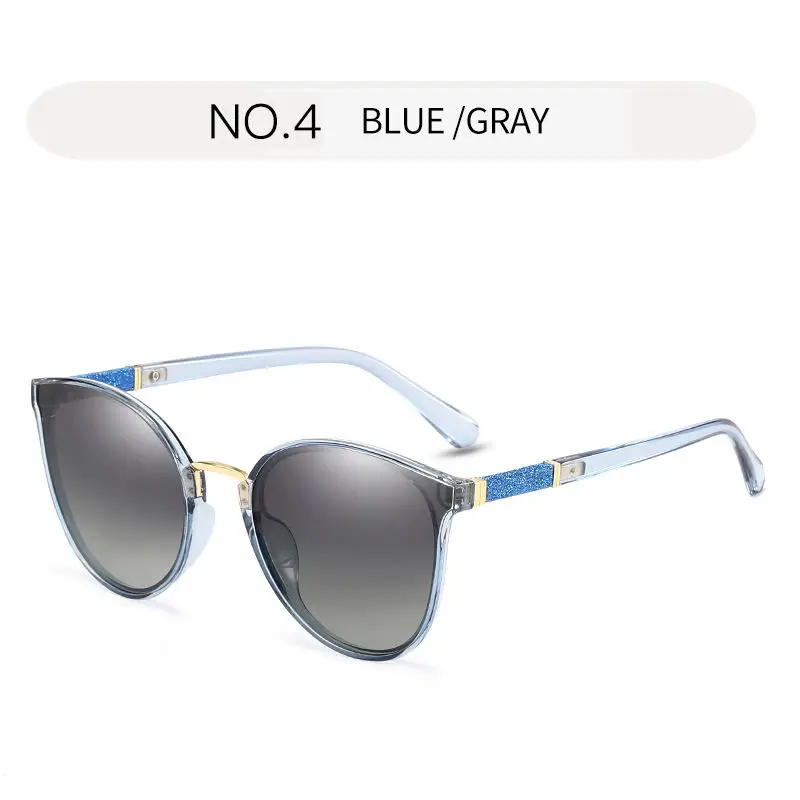 blue grey Mx фирменный дизайн, кошачий глаз, поляризационные солнцезащитные очки для женщин,, поляризационные солнцезащитные очки, женские, градиентные оттенки, Oculos Feminino, Uv400, S1960 - Цвет линз: blue grey