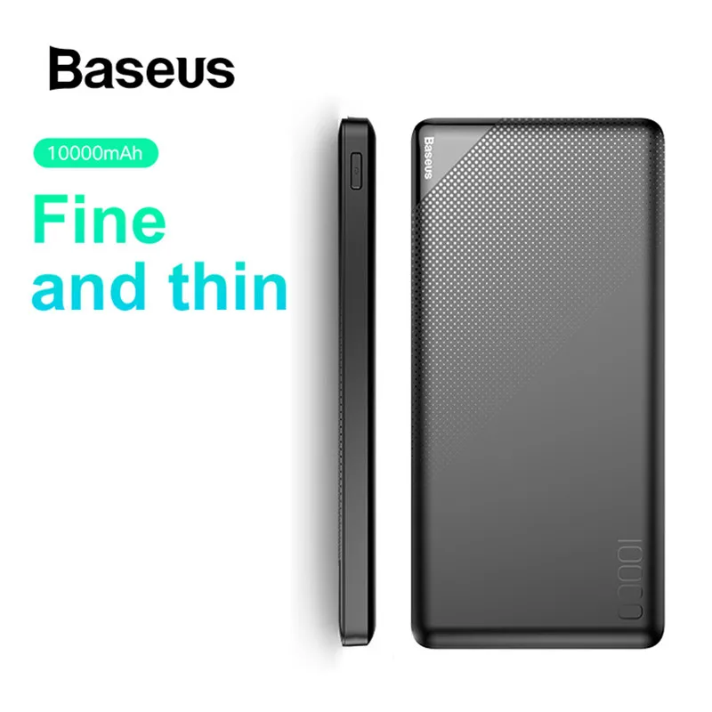 Baseus 10000 мАч Внешний аккумулятор для iPhone Xs Max samsung Xiaomi huawei внешний мини портативное