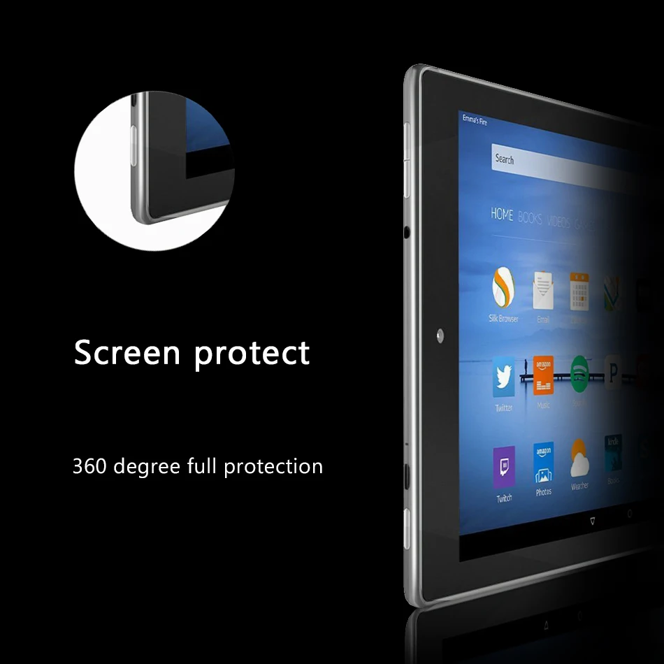 Чехол для планшета Amazon Fire HD 10/HD 8/Fire 7/HD 6 2014 2015 2016 2017 чехол Kindle HDX 8 9/HDX 7 Tab TPU |