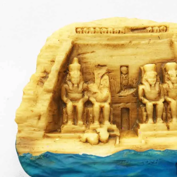 Египетские храмы Abu Simbel 3D смолы магниты на холодильник Туризм Сувенир домашнее украшение холодильник магнитные наклейки
