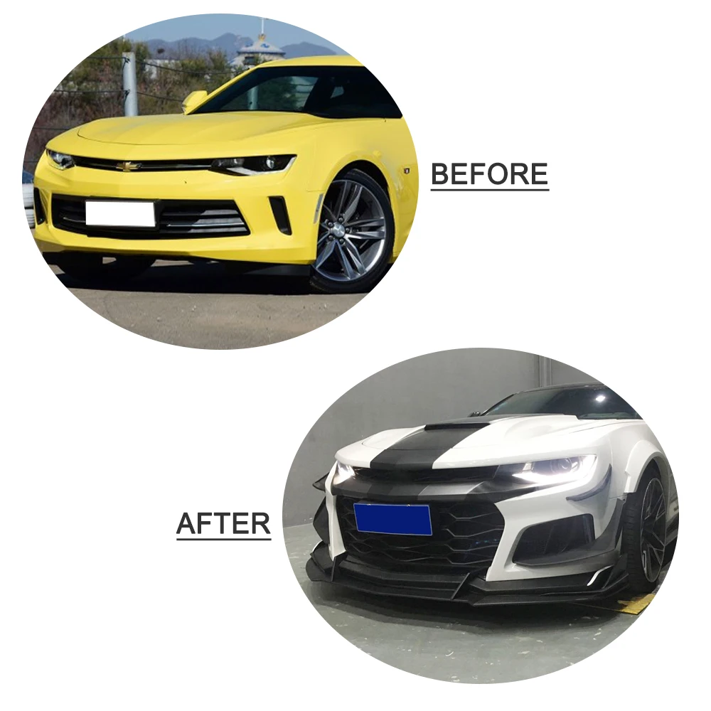 Передний бампер для Chevrolet Camaro 2016-2019 спойлер губ углеродное волокно/FRP | Автомобили