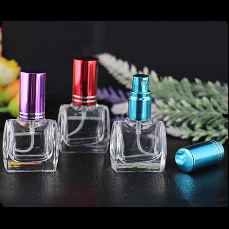 Sdreefge 1PCS Transparent Glass 10ml Parfume Bottle Travel Refillable Bottles Cosmetics Cylinder Atomizer For Perfume | Красота и