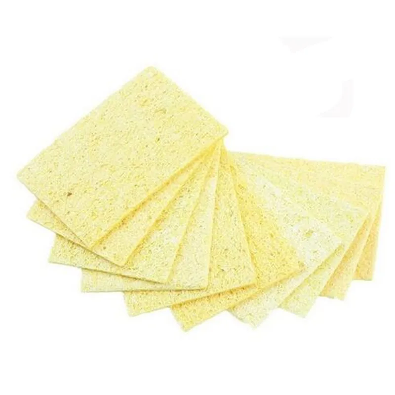 

5pcs/lot Soldering Iron Replacement Solder Tip Welding Cleaning Sponge Pads Yellow