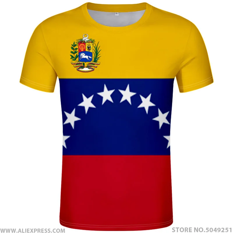 Футболка VENEZUELA с индивидуальным именем цифрами и национальным флагом|Мужские