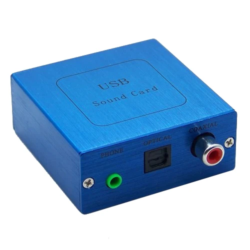 PCM2704 USB DAC к S/PDIF звуковая карта декодер плата + Алюминиевый Чехол|sound card|usb to soundsound card