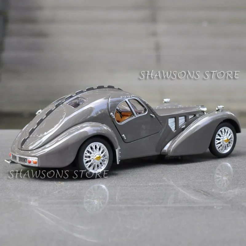 1:28 литая металлическая Классическая винтажная модель автомобиля Bugatti Тип 57