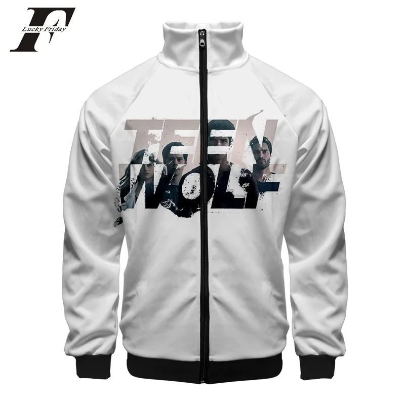 Мужская/Женская бейсбольная куртка Kpop Teen Wolf 3D бомбер в стиле хип хоп приталенная