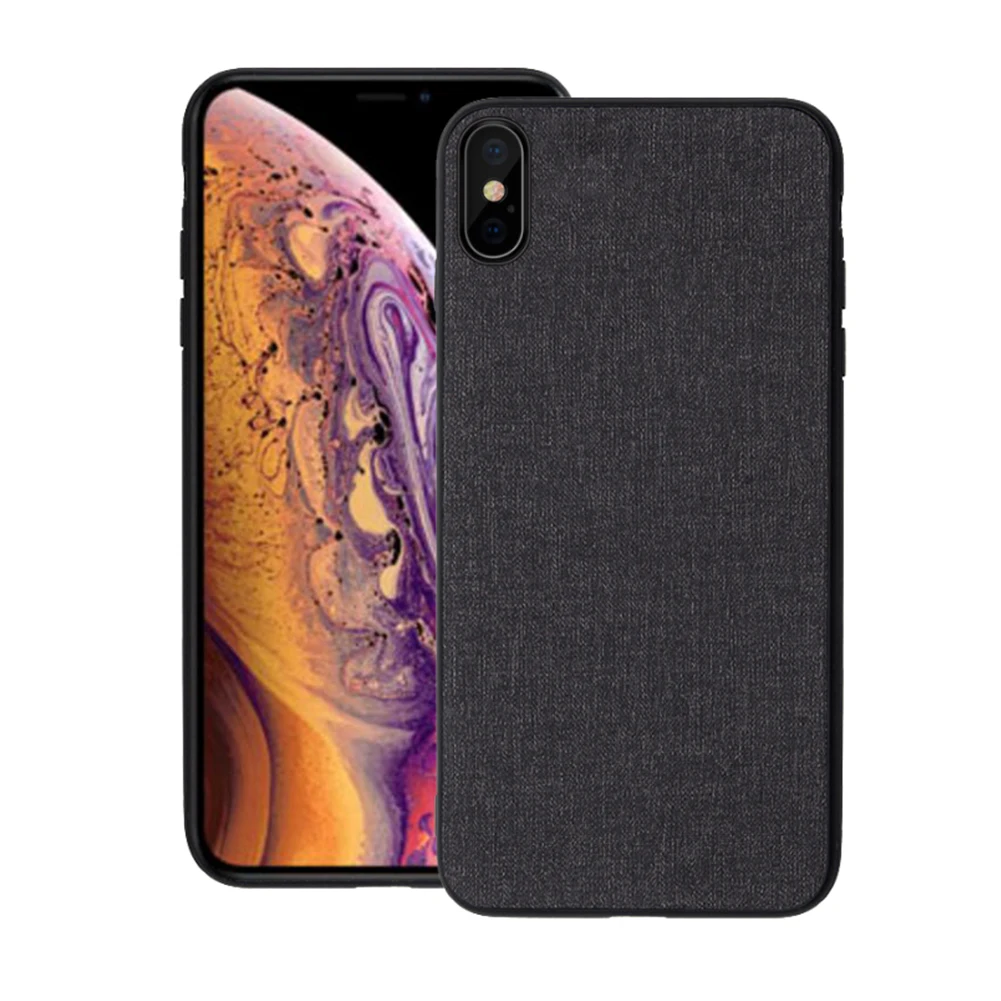 Тканевый Мягкий ТПУ чехол для iPhone XS MAX XR X 8 ультратонкий Силиконовый