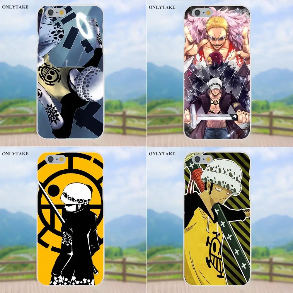 2017 цельный чехол из ТПУ с логотипом Trafalgar Law для Apple iPhone 4 4S 5 5C SE 6 6S 7 8 Plus X Galaxy Grand Core II