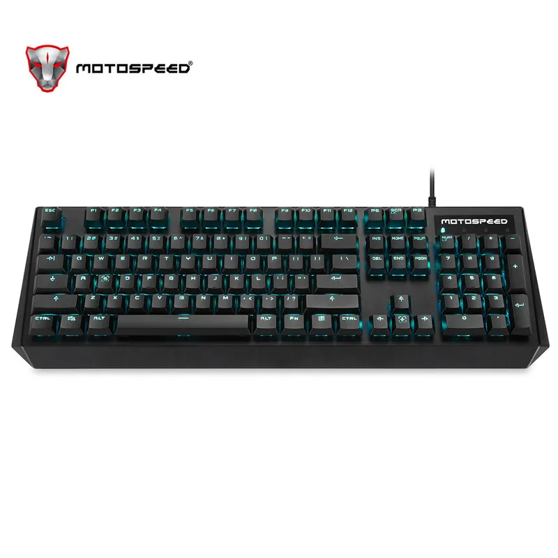 Motospeed CK95 Wried USB игровая механическая клавиатура 104 клавиш синий переключатель