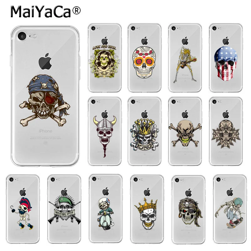 MaiYaCa мягкий чехол для телефона из ТПУ в стиле ретро с черепом и скелетом iPhone X XS MAX 6