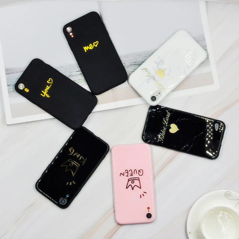 Матовый чехол для телефона iPhone X XS MAX XR розовый черный персональный лидер продаж