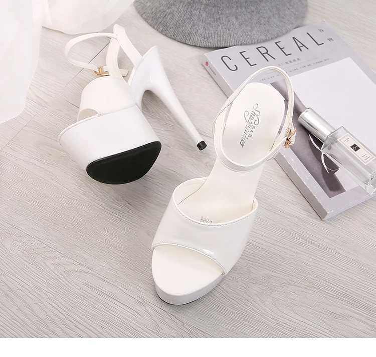 Летние босоножки; женская обувь на прозрачном каблуке и платформе; коллекция года; пикантные босоножки; свадебные туфли; Танцевальная обувь для девочек с открытым носком
