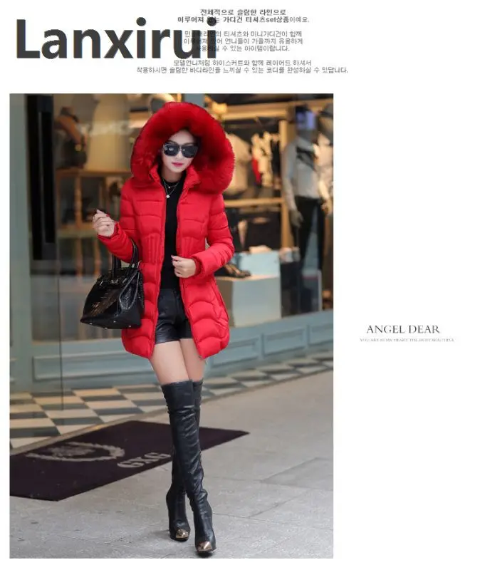 warm coat new women winter jacket long Korean Slim padded cotton coats women's Nagymaros collar clothing vestidos