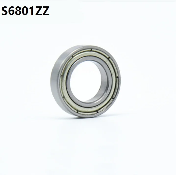 20 шт./лот ABEC-5 S6801ZZ S6801 ZZ подшипник из нержавеющей стали 12*21*5 мм радиальный