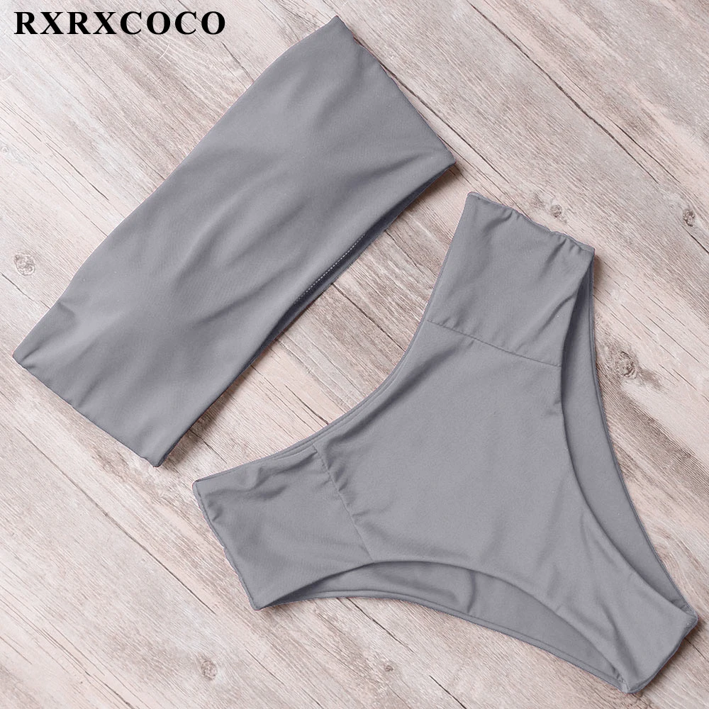 Фирменное бикини RXRXCOCO 2019 лидер продаж сексуальный однотонный купальник с