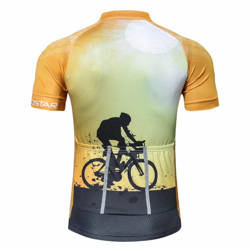 Уличная велосипедная майка мужская велосипедная одежда Ropa Ciclismo maillot road MTB Jersey youth горный велосипед Джерси желтый