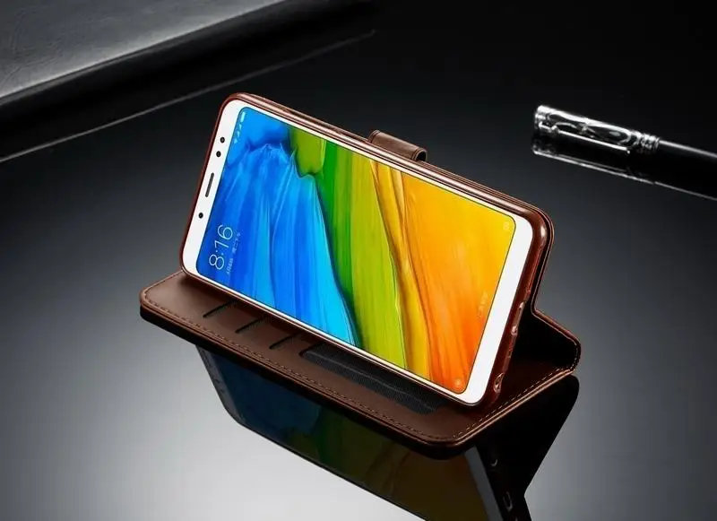 Чехол-книжка для Xiaomi Redmi Note 5, кожаный чехол-кошелек, чехол для Redmi Note 5, чехол для телефона, чехол для Xiaomi Redmi Note 5 Pro, чехол-книжка