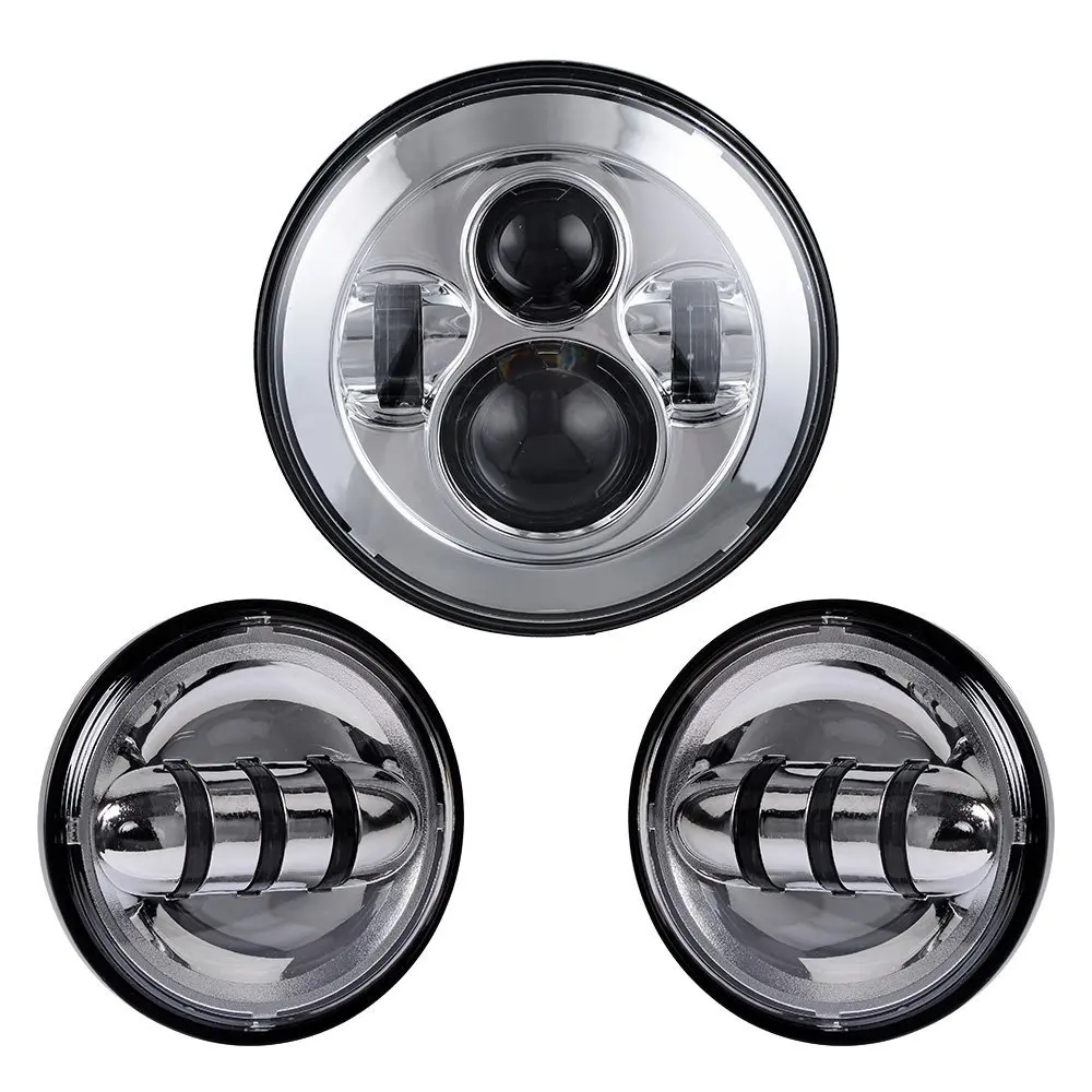 Акция! Фара светодиодная круглая 7 дюймов 3 шт./компл. 4 5 дюйма 30 Вт для мотоцикла