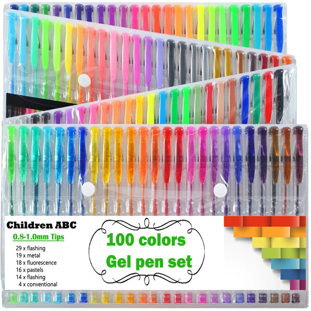 100 цветов высокое качество нейтральная ручка для рисования хобби Тайный сад