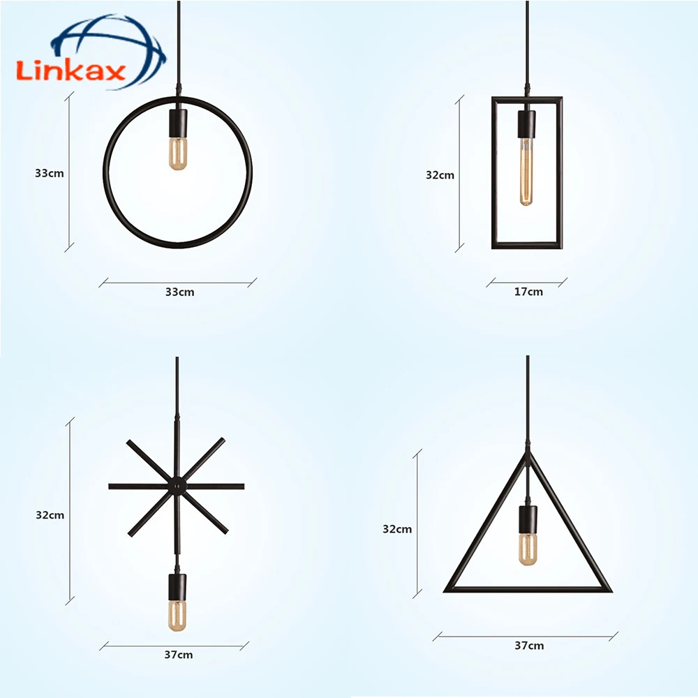 Простой креативный подвесной светильник для ресторана магазина одежды спальни