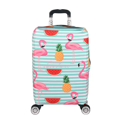 suitcase cover 11 JULY'S SONG Фламинго костюм Чехол Эластичный Защитный чехол на чемодан Крышка Аксессуары для путешествий 18-32 дюймов дорожная тележка костюм чехол Чехол - Цвет: suitcase cover 11