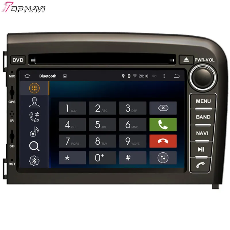 TOPNAVI 7 '', четыре ядра, 4 Гб Оперативная память Android 6,0 Автомобиль Радио Стерео gps для VOLVO S80 1998 1999 2000 2001 2002 2003 2004 2005 2006