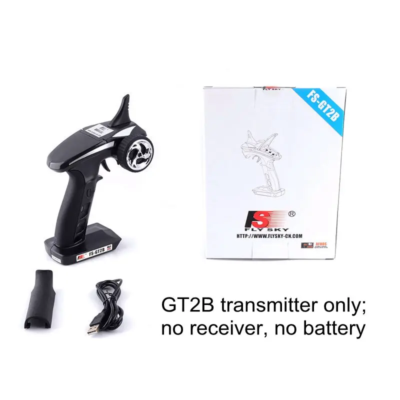 GT2B TX only Flysky FS-GT2B 2,4G GT2B 3CH пистолет-Ручка стиль RC передатчик контроллер с FS-GR3E приемником Водонепроницаемая версия - Цвет: GT2B TX only