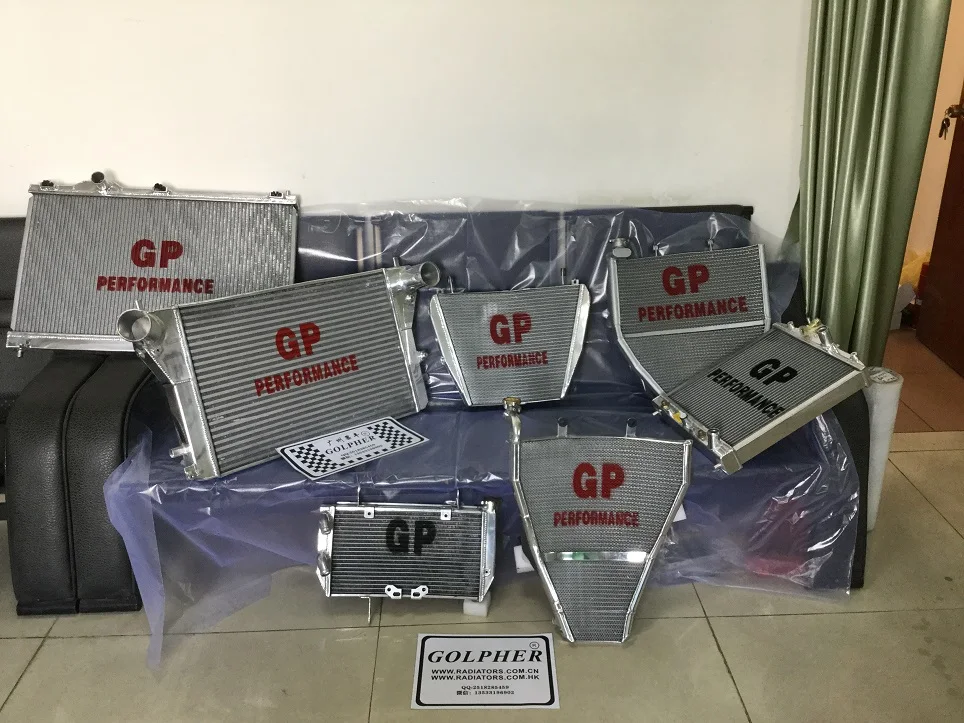 Высококачественный алюминиевый радиатор для автомобилей и мотоциклов Golpher любой