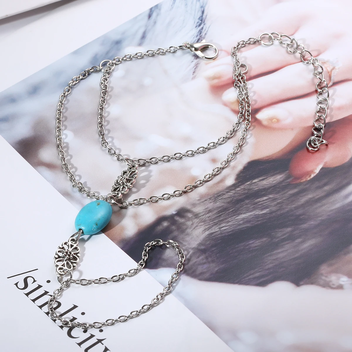 Женская винтажная цепочка Шарм в стиле бохо|slave chain|bracelet bohemianhand harness |