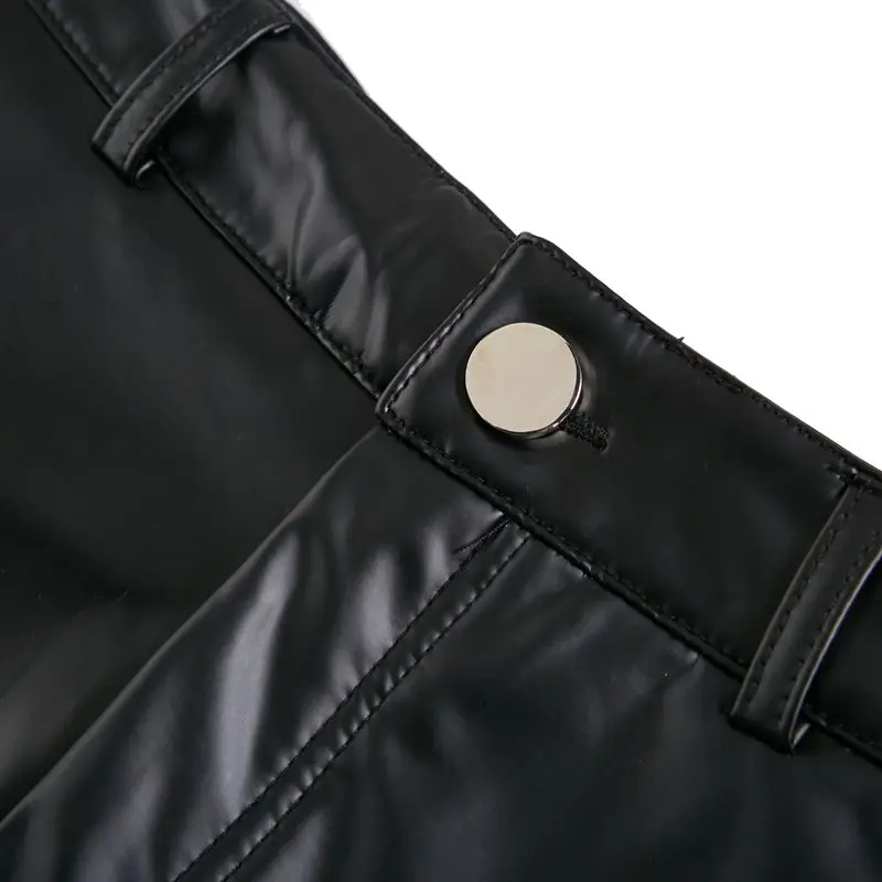 2019 Для женщин Повседневное Штаны из искусственной кожи пикантные пуш-ап