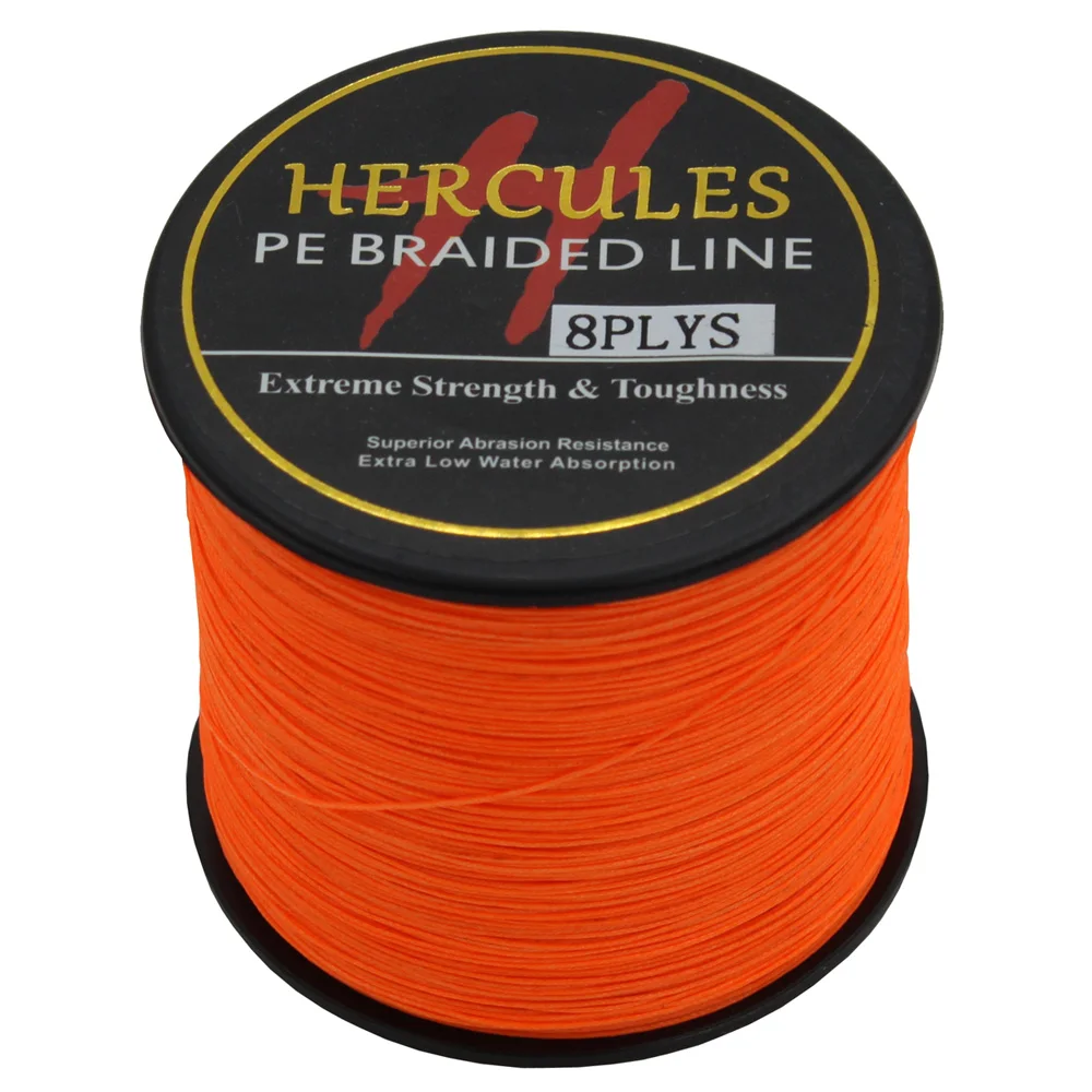 Леска для рыбалки Hercules 8 нитей 500 м 100% PE экстремальная плетеная леска морской и на