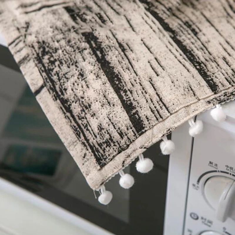 Asian Cotton Microwave Oven Cover Kitchen Oil Dust Double Pockets Accessories Supplies Home Decoration | Дом и сад