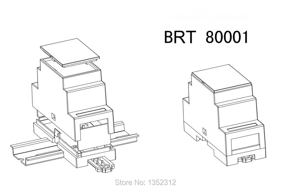 4 шт./лот din-рейка корпуса дешевые маленькие пластиковые pcb контроллер коробка