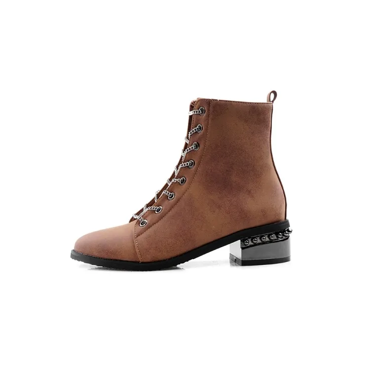 Botines mujer новые зимние ботинки маленькие Модные женские с острым носком большие