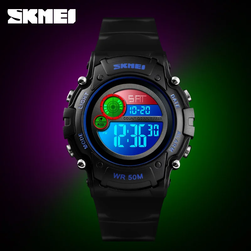 SKMEI 1477 новые детские часы модные водостойкие пластиковый корпус наручные с