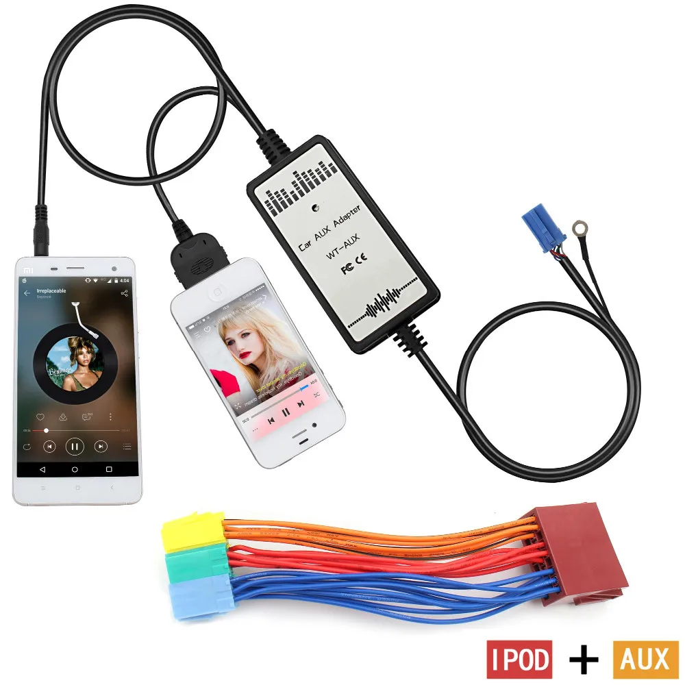 Автомобильный CD адаптер mp3 3 5 мм вспомогательный для ipod Интерфейс MP3 плеер телефон