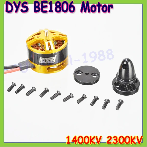 4 шт./лот DYS BE1806 2300KV 1400KV бесщеточный двигатель 2-3S для компактного мультикоптера радиоуправляемый самолет вертолет