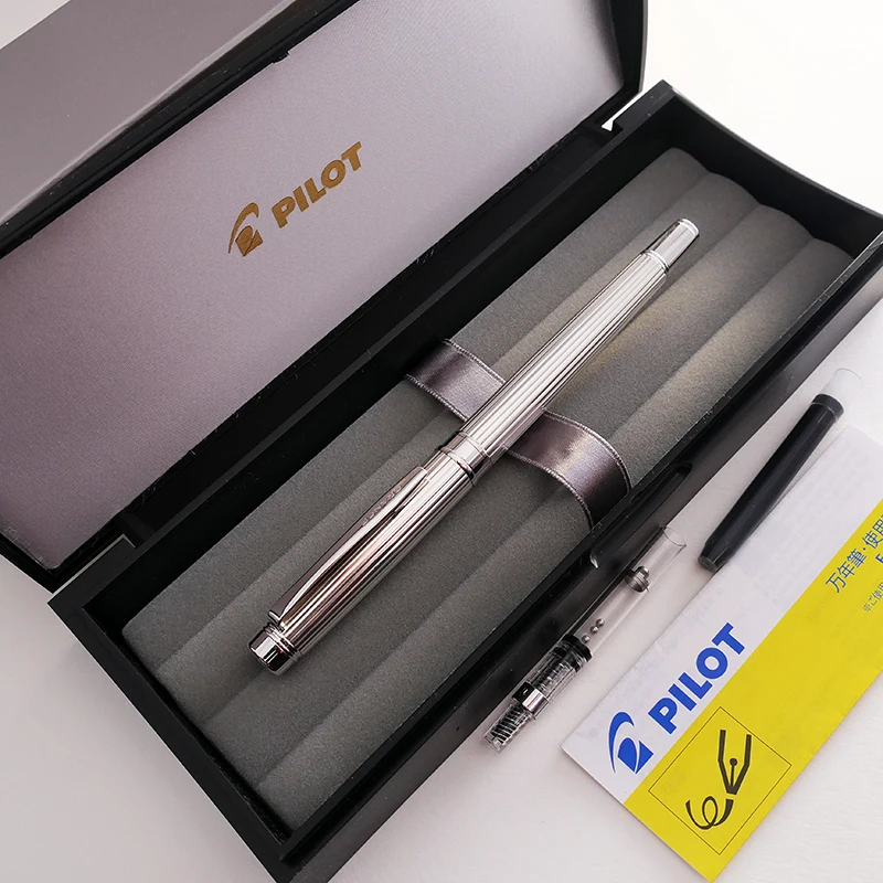 Pilot оригинальная авторучка 925 Серебряная ручка держатель двухцветная 18 К Золотая